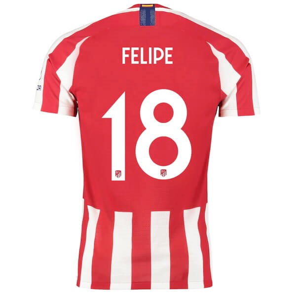 Thailand Trikot Atletico Madrid NO.18 Felipe 2019-20 Rote Fussballtrikots Günstig